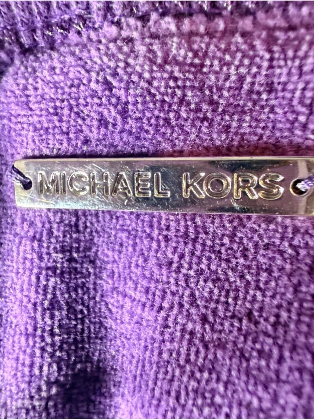 MICHAEL Michael Kors Purple Velour Tracksuit Set Zip Jacket Pants Y2K - Picture 5 of 7